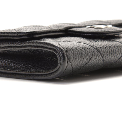 Chanel Caviar Quilted Flap Card Holder Black 4 of 12