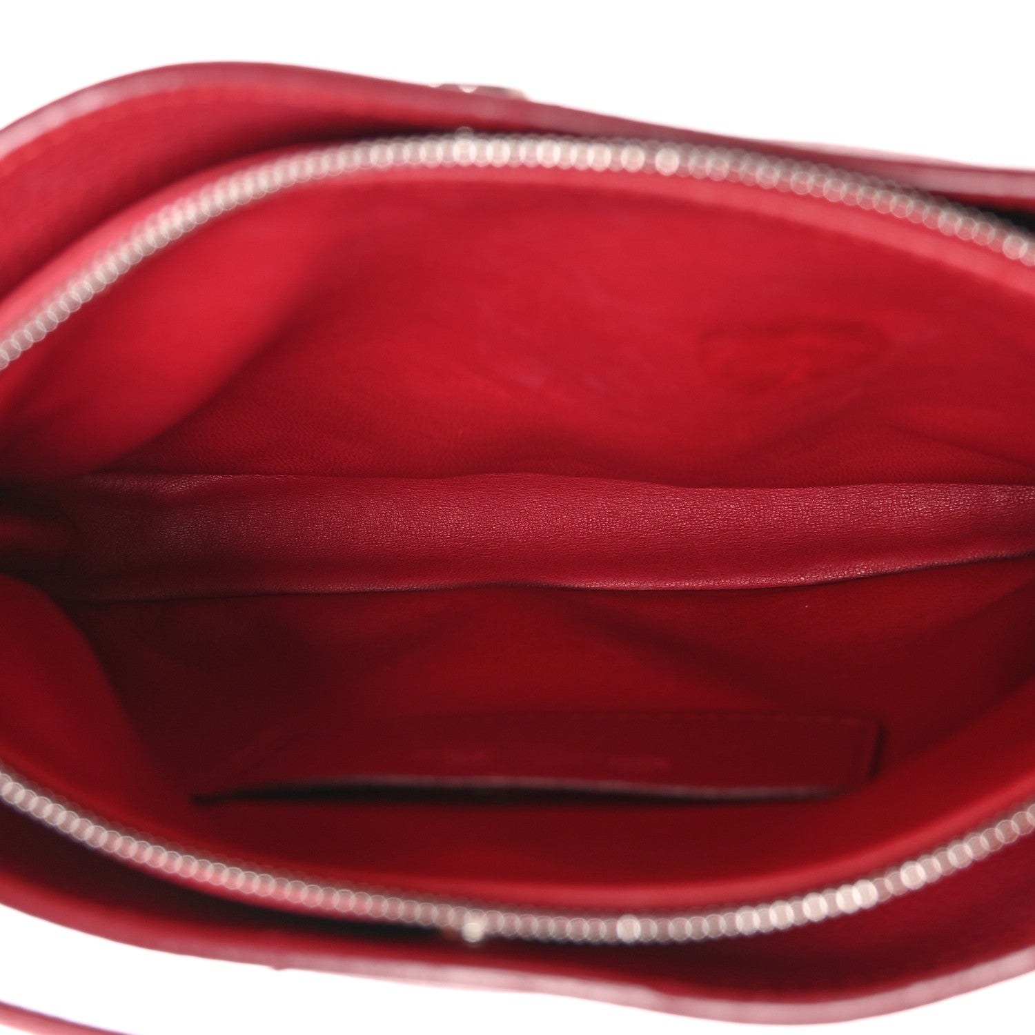 Loro Piana Grained Calfskin Milky Way Shoulder Bag Red 5 of 12