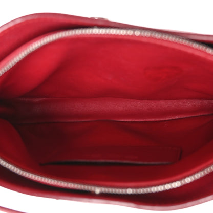 Loro Piana Grained Calfskin Milky Way Shoulder Bag Red 5 of 12