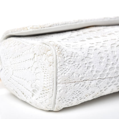 Dolce & Gabbana Calfskin Lace Small Miss Sicily Satchel White 7 of 12