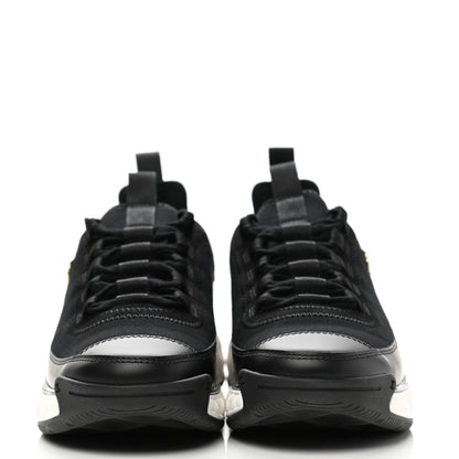 Chanel Velvet Calfskin Mixed Fibers CC Sneakers 36 Black 2 of 9