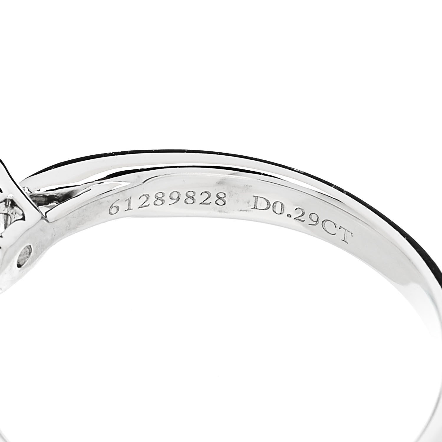 Tiffany Platinum Diamond .29ct Harmony Solitaire Engagement Ring 49 5 6 of 6