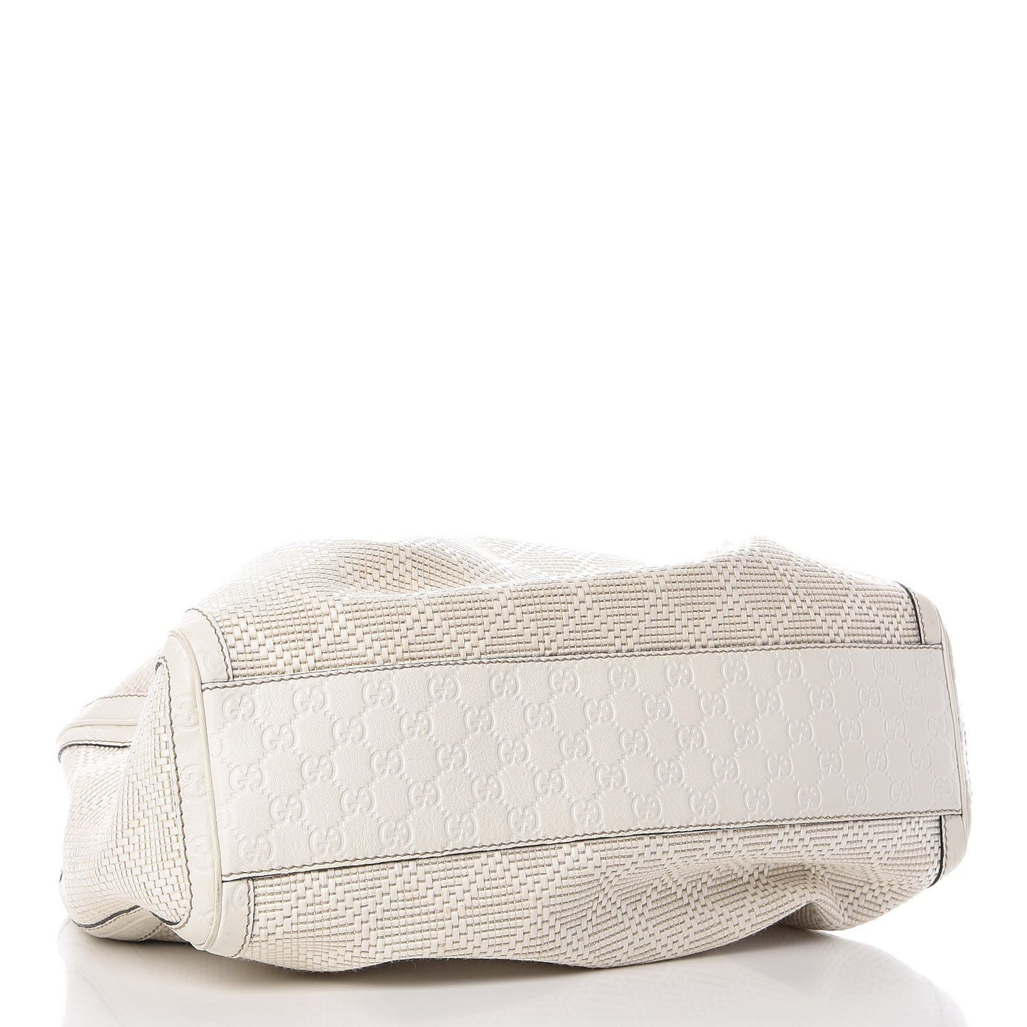 Woven Raffia Diamante Large Sukey Tote Off White