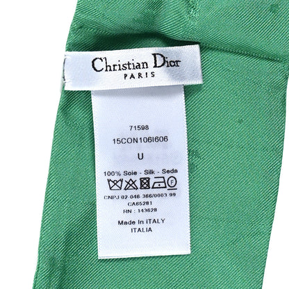 Christian Dior Silk Mitzah Scarf Green 3 of 3