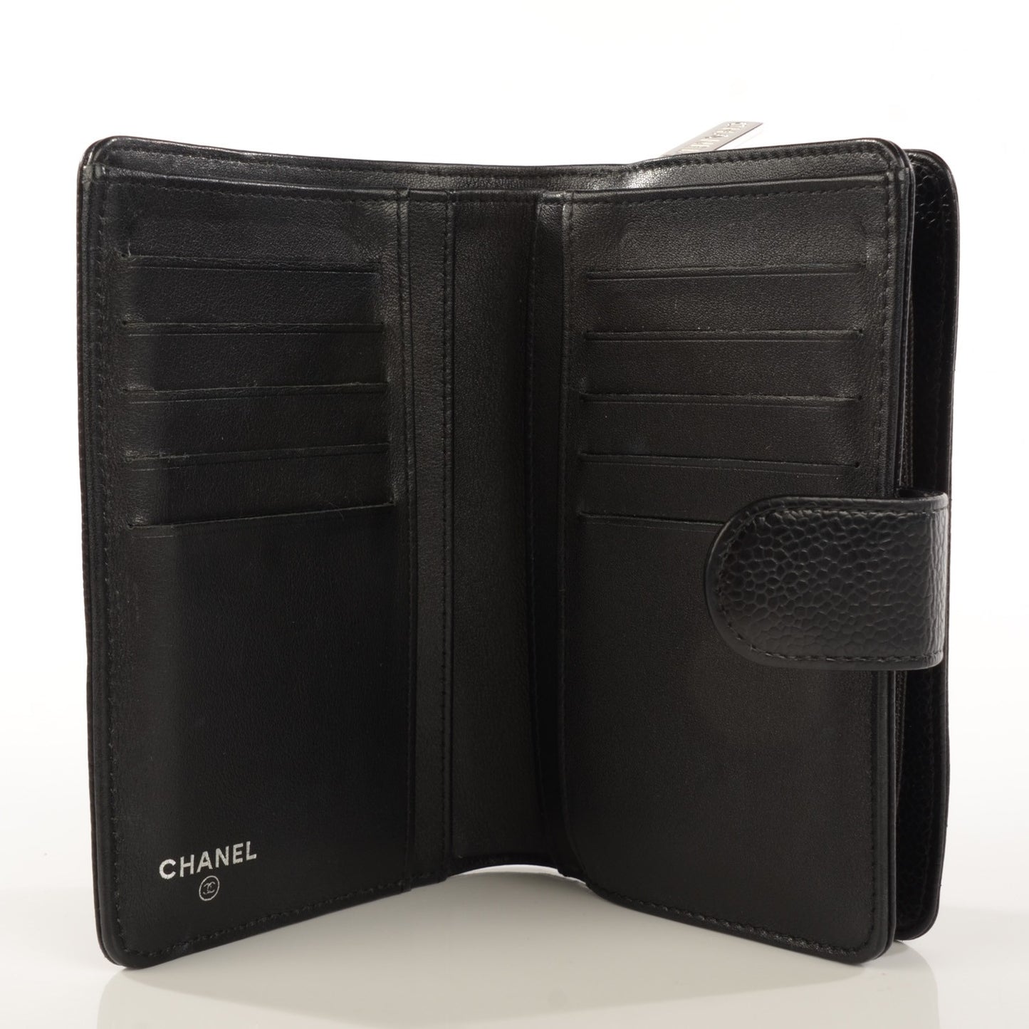 Caviar Timeless CC French Wallet Black