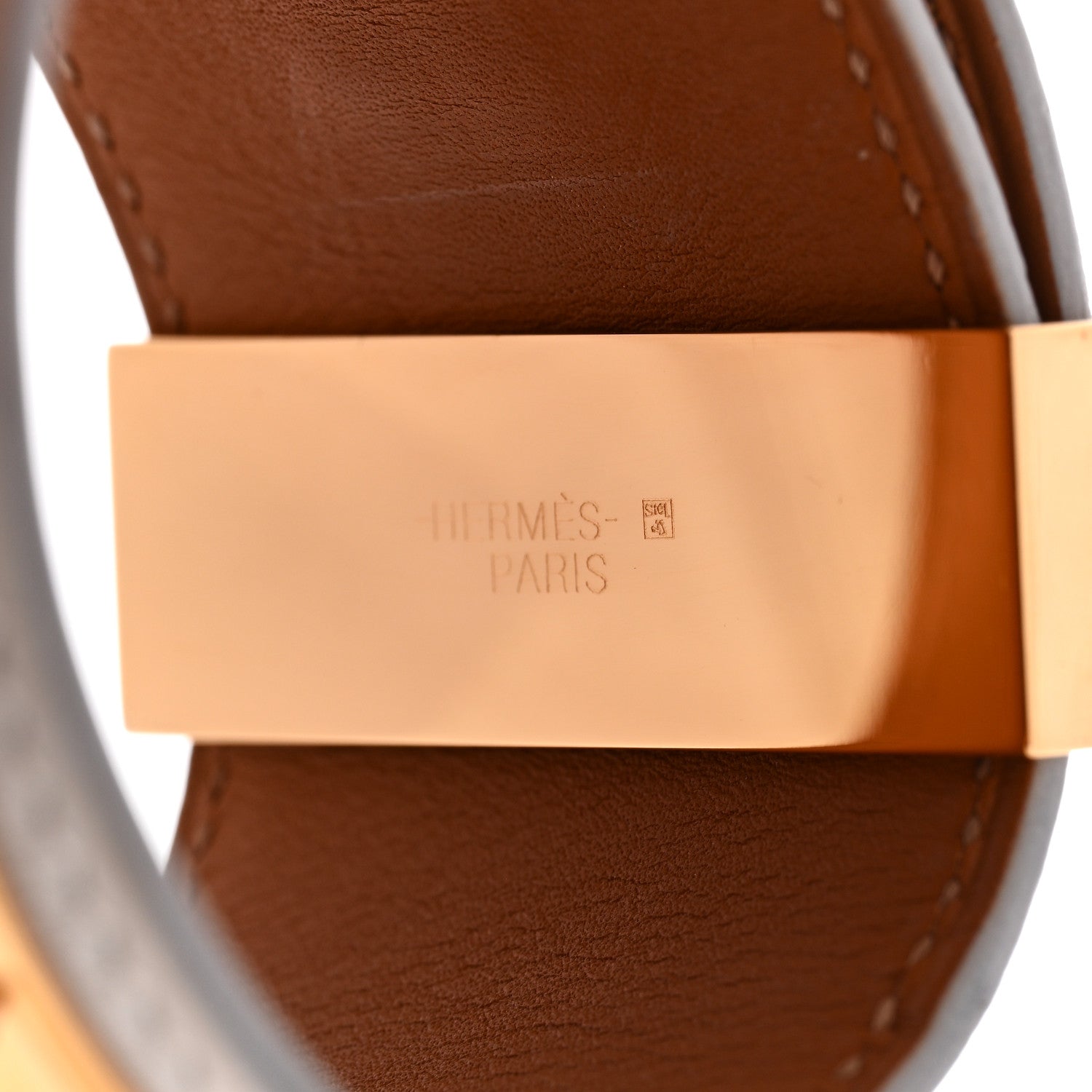 Hermes Swift Collier de Chien CDC Bracelet T2 Craie 5 of 7