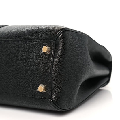 Celine Grained Calfskin Classique 16 Top Handle Bag Black 10 of 10