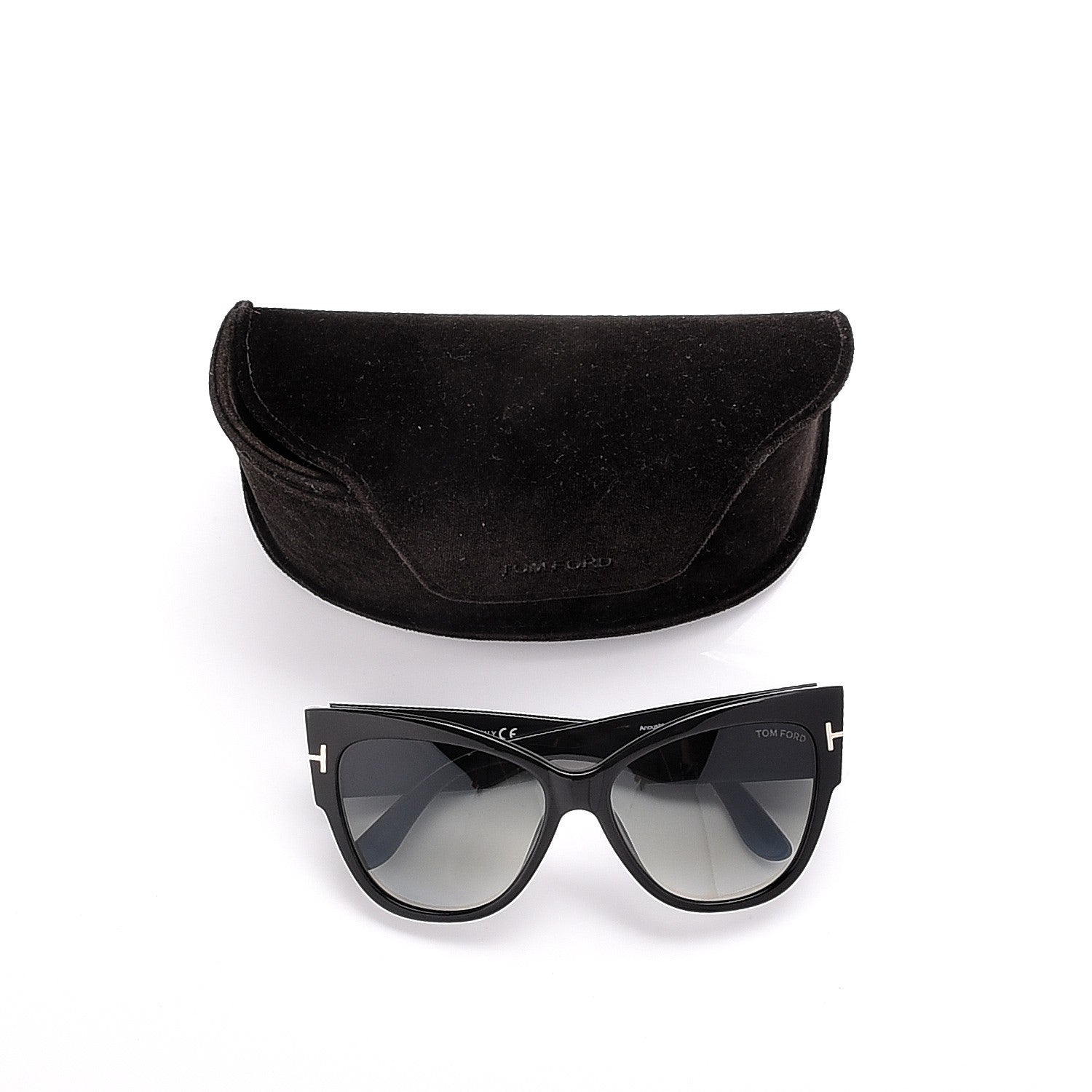 Tom Ford Acetate Nikita Cat Eye Sunglasses TF173 Black 15 of 15