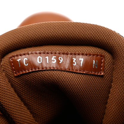 Louis Vuitton Calfskin Territory Ranger Combat Boots 37 Cognac 6 of 8