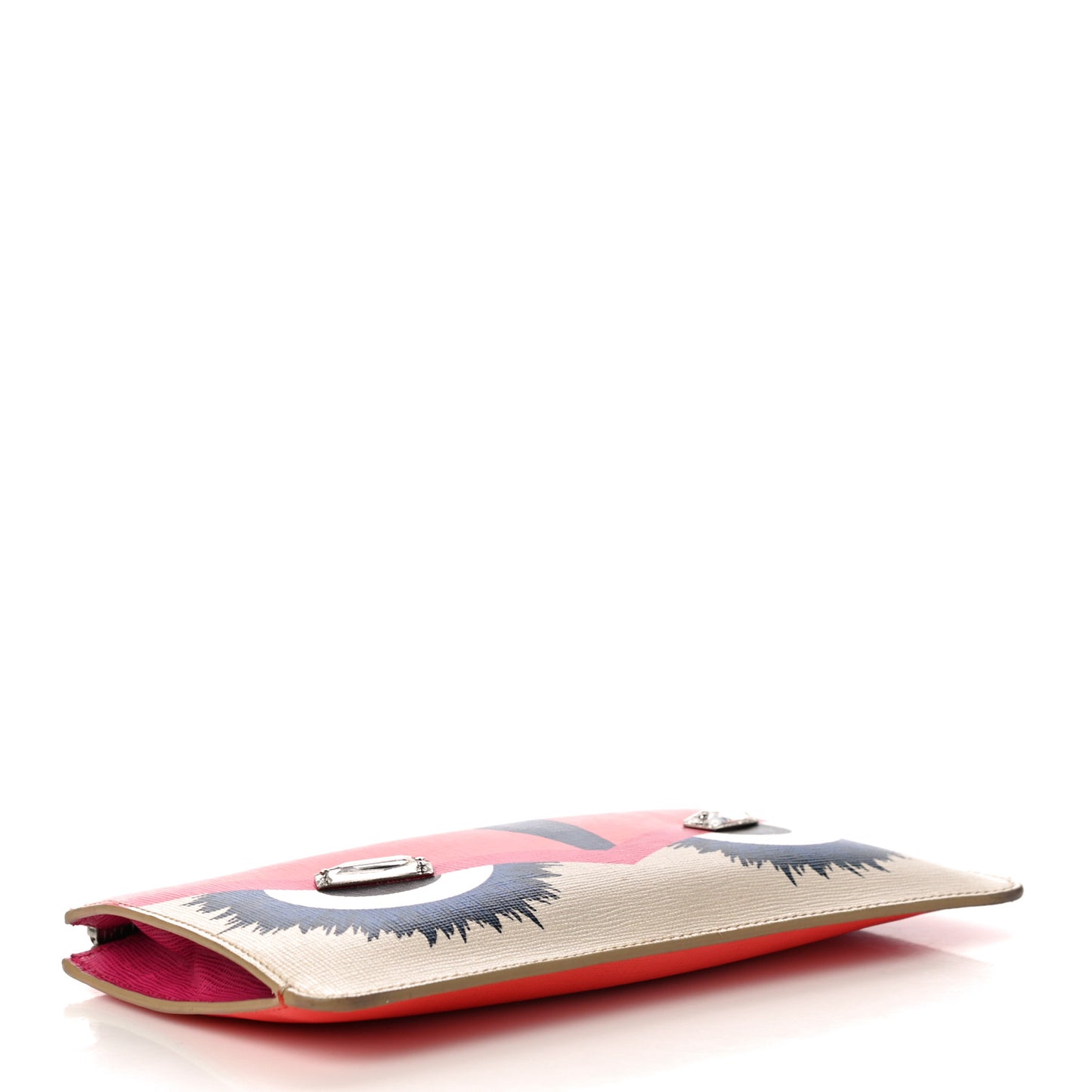 Vitello Elite Crystal Eye Monster Zip Pouch Bellini Multicolor
