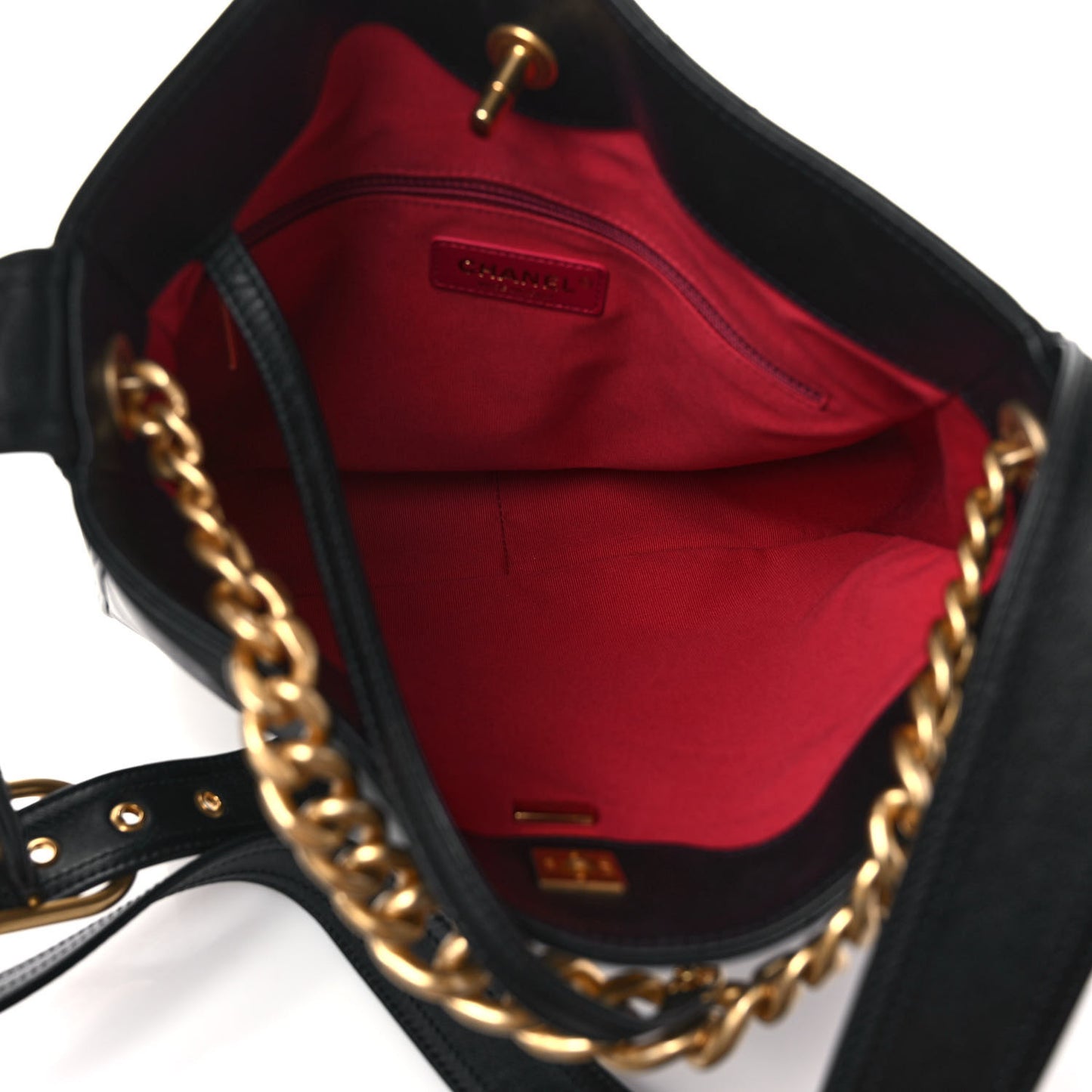 Calfskin Stitched Easy Mood Hobo Black