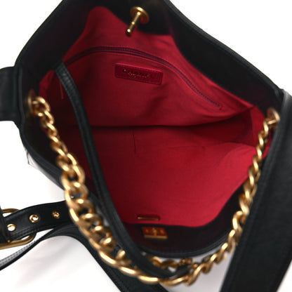 Chanel Calfskin Stitched Easy Mood Hobo Black 5 of 9