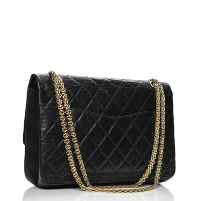 Chanel Aged Calfskin Quilted 50th Anniversary 2.55 Reissue 227 Flap Black 3 of 8