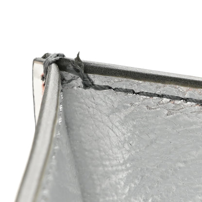 Bottega Veneta Mirror Laminated Nappa Intrecciato Card Holder Silver 8 of 9