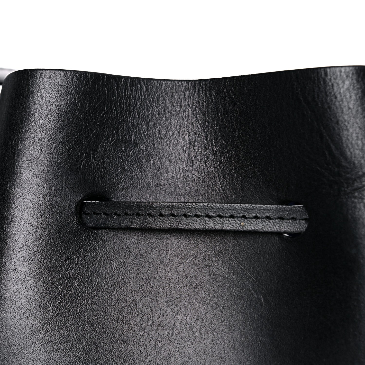 Mansur Gavriel Vegetable Tanned Calfskin Bucket Bag Black Royal 20 of 22