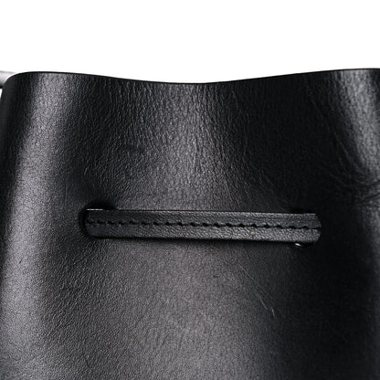Mansur Gavriel Vegetable Tanned Calfskin Bucket Bag Black Royal 20 of 22