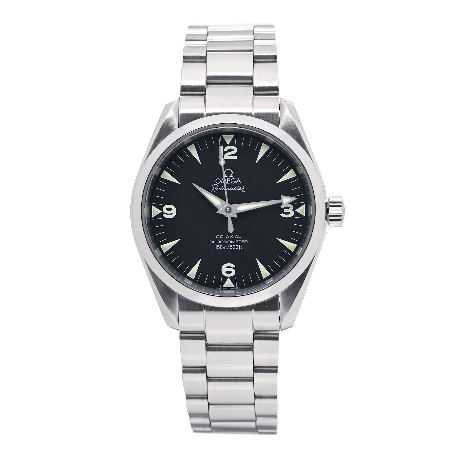 Omega Stainless Steel 40mm Railmaster Co-Axial Chronometer Automatic Watch Black 2503.52.00 1 of 4