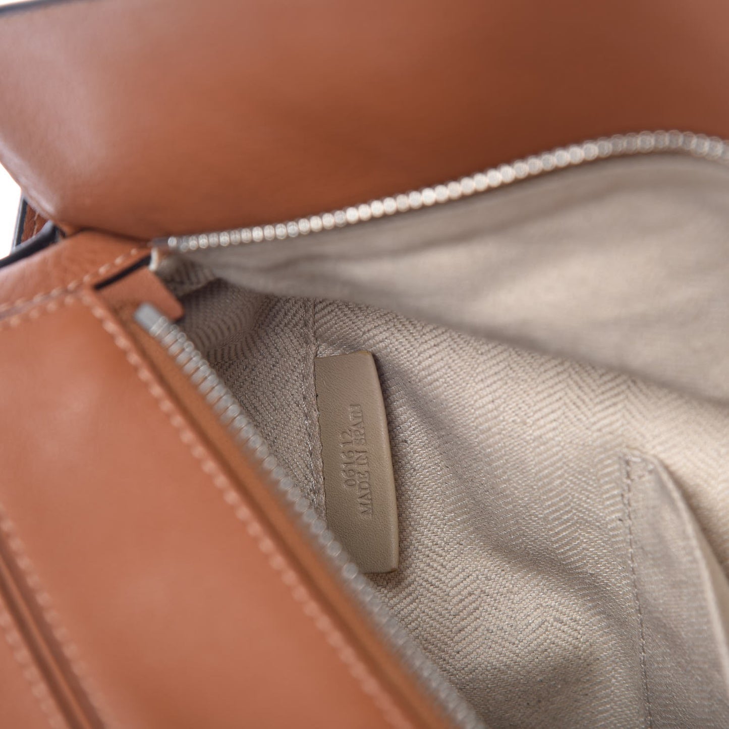 Calfskin Medium Puzzle Bag Tan