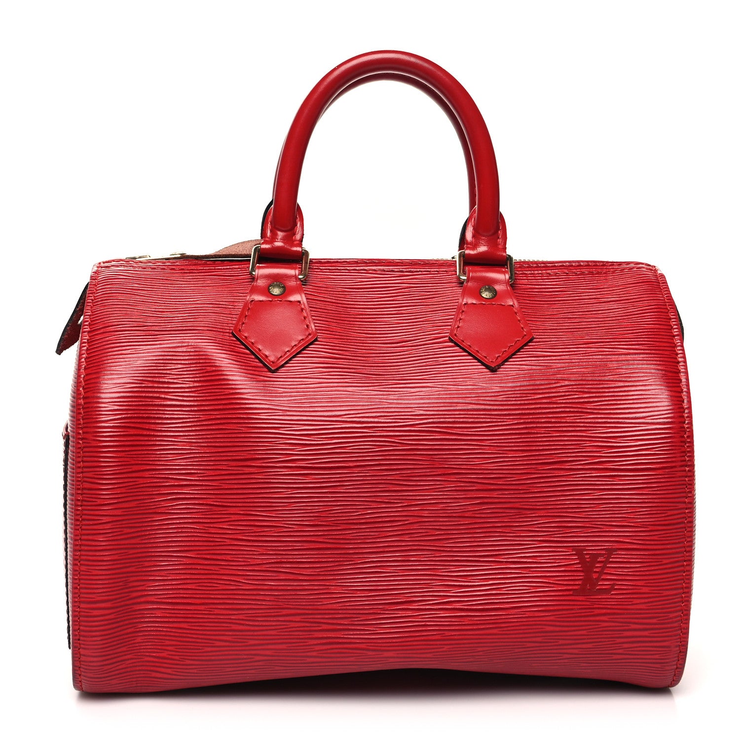 Louis Vuitton Epi Speedy 25 Castillan Red 1 of 13