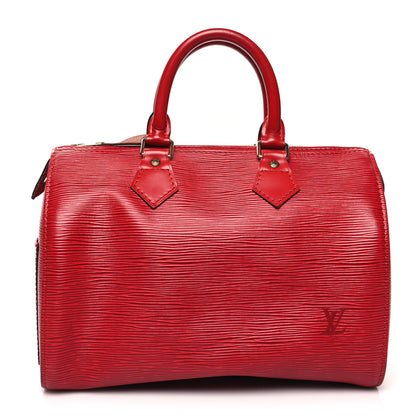 Louis Vuitton Epi Speedy 25 Castillan Red 1 of 13