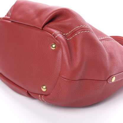 Prada Vitello Daino Satchel Fuoco 9 of 10