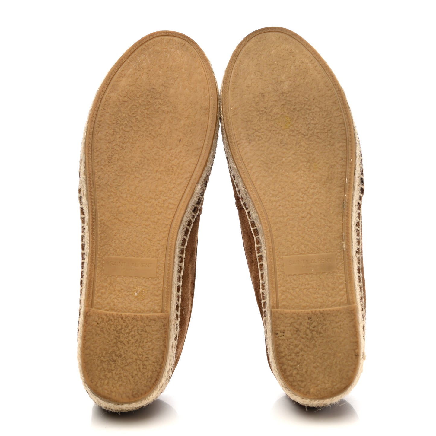 Suede Monogram Espadrilles 36.5 Brown