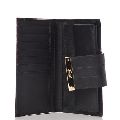 Gucci Guccissima Ladies Web Long Wallet Black 5 of 10