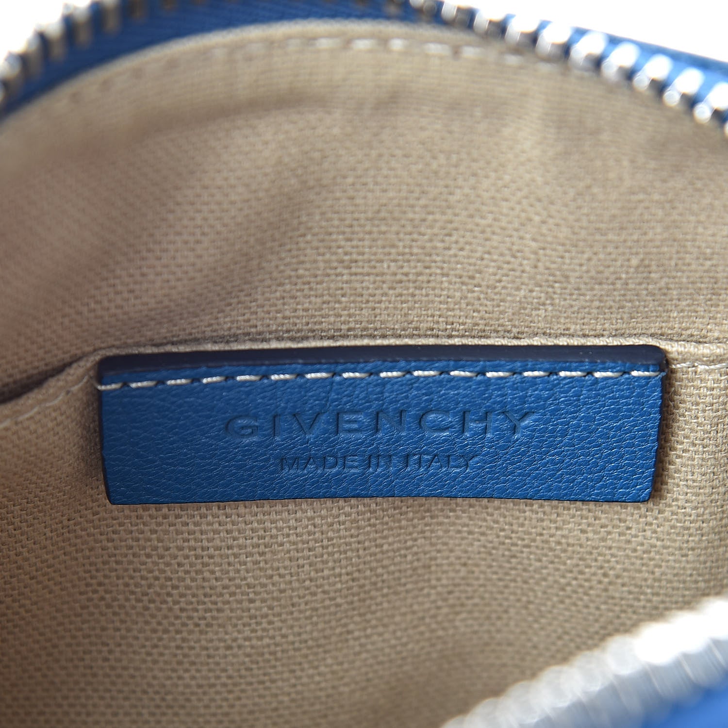 Givenchy Sugar Goatskin Small Antigona Beauty Wristlet Medium Blue 6 of 10