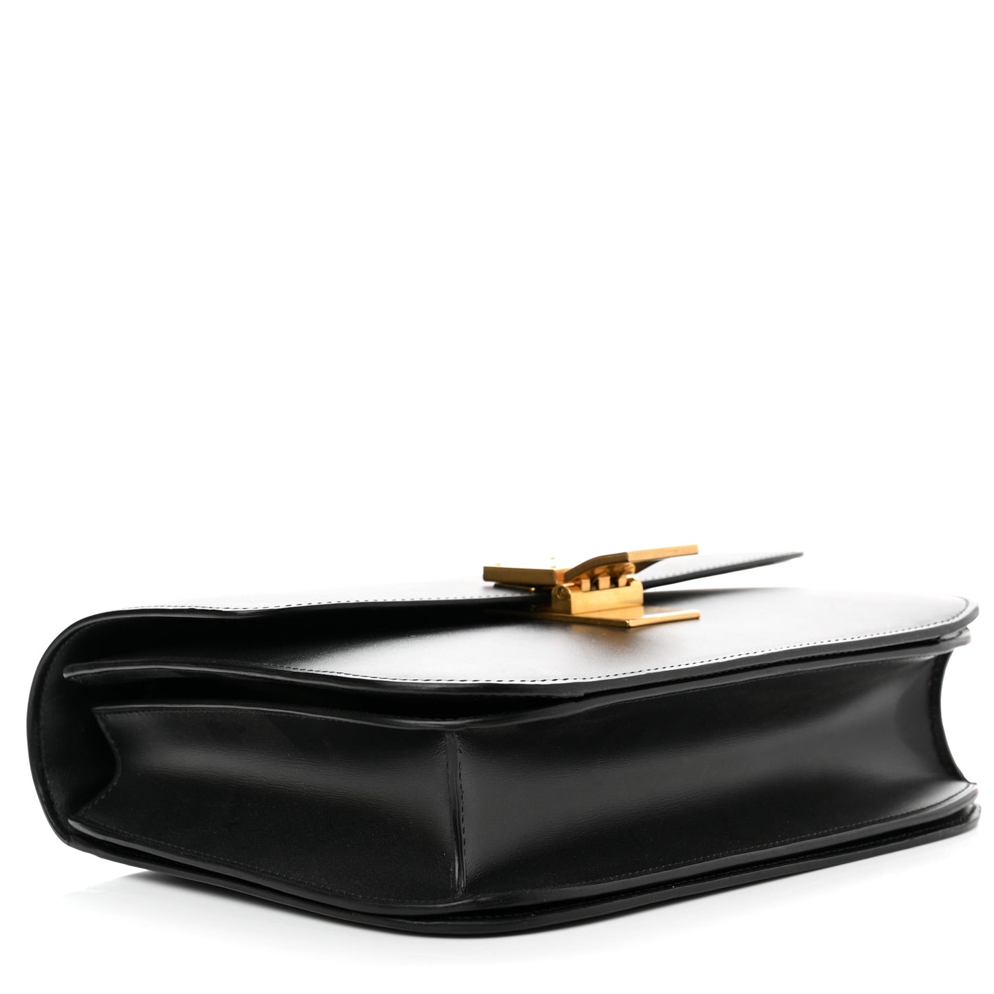 Box Calfskin Medium Classic Box Flap Bag Black