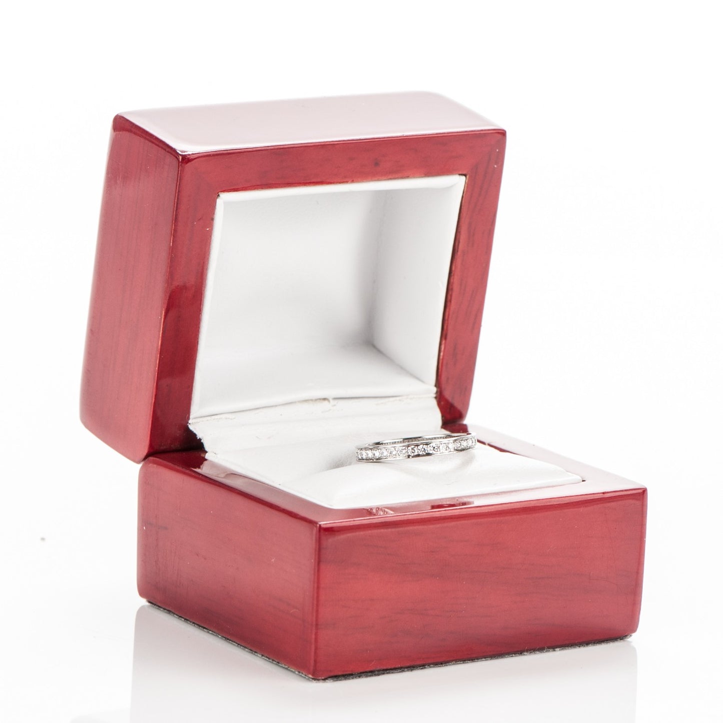 Platinum Diamond 2.4mm Ballerine Wedding Band Ring 48 4.5