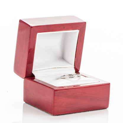 Cartier Platinum Diamond 2.4mm Ballerine Wedding Band Ring 48 4.5 7 of 7