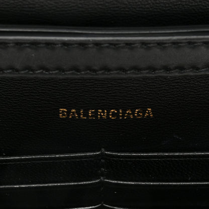 Balenciaga Shiny Box Calfskin XS Hourglass Wallet On Chain Black 6 of 9