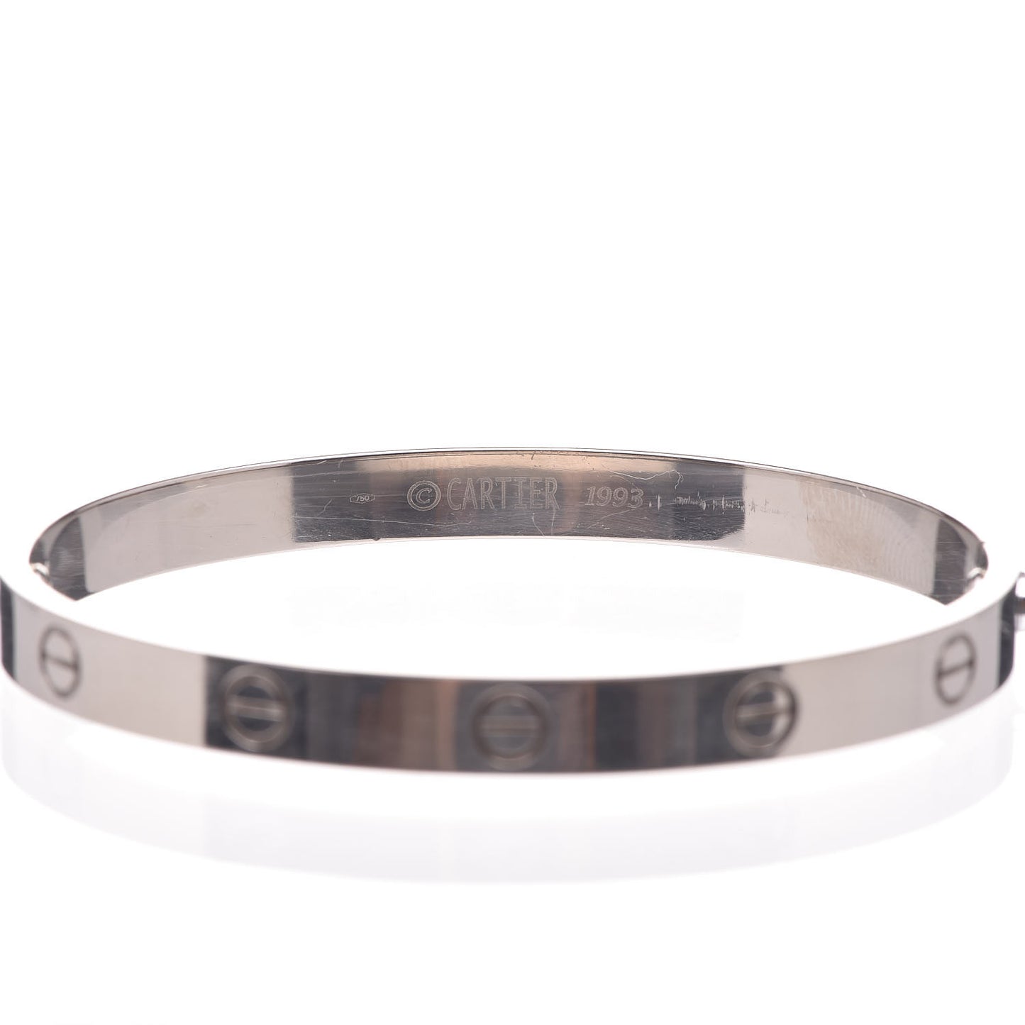 18K White Gold LOVE Bracelet 18