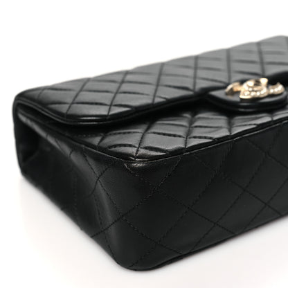 Chanel Lambskin Quilted Medium Westminster Pearl Flap Black 9 of 10