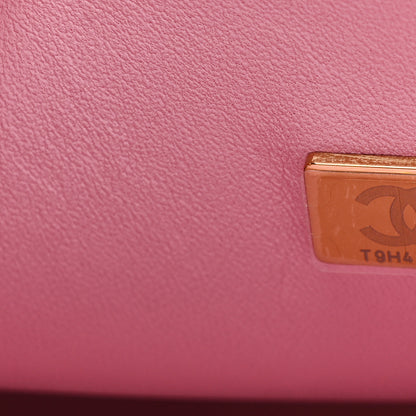 Chanel Caviar Quilted Medium Double Flap Pink 7 of 10