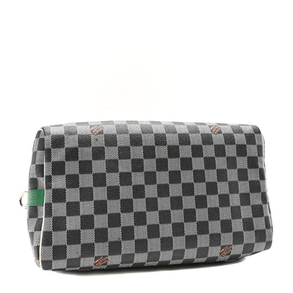 Louis Vuitton Damier Speedy Bandouliere 30 Black White 3 of 8