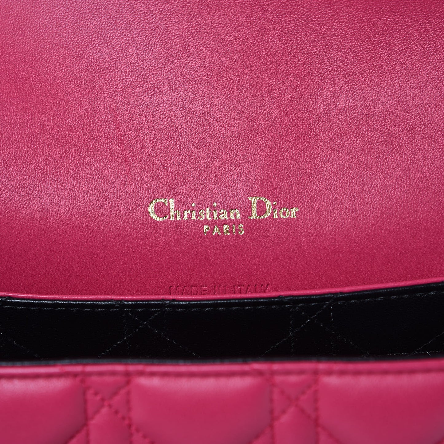 Lambskin Cannage Large Miss Dior Flap Pink