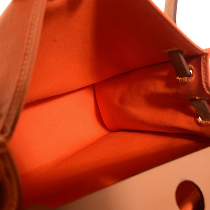 Hermes Toile Herbag Zip 31 PM Orange 7 of 15