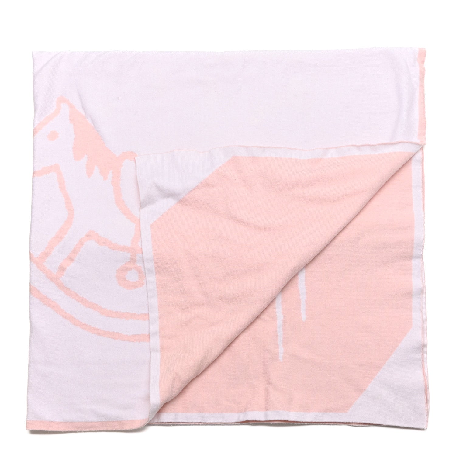 Hermes Cotton Adada Knit Baby Blanket Rose Lilac 2 of 4