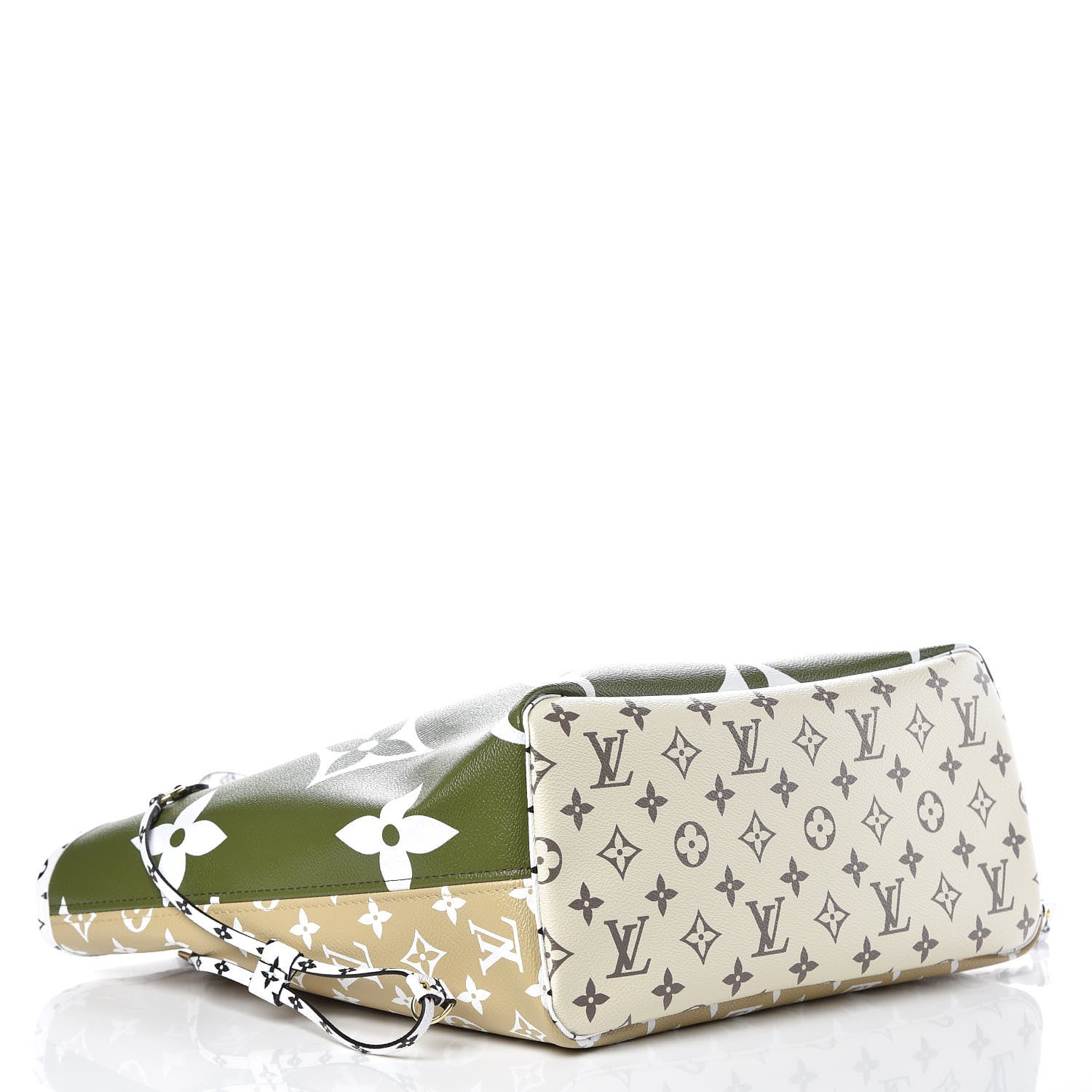 Louis Vuitton Monogram Giant Neverfull MM Kaki 5 of 10