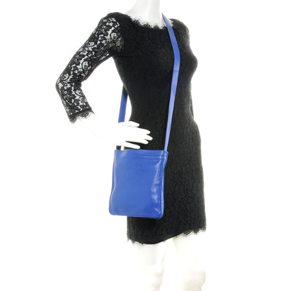 Hermes Lambskin Clou De Selle Pouch Bleu Electrique 2 of 8