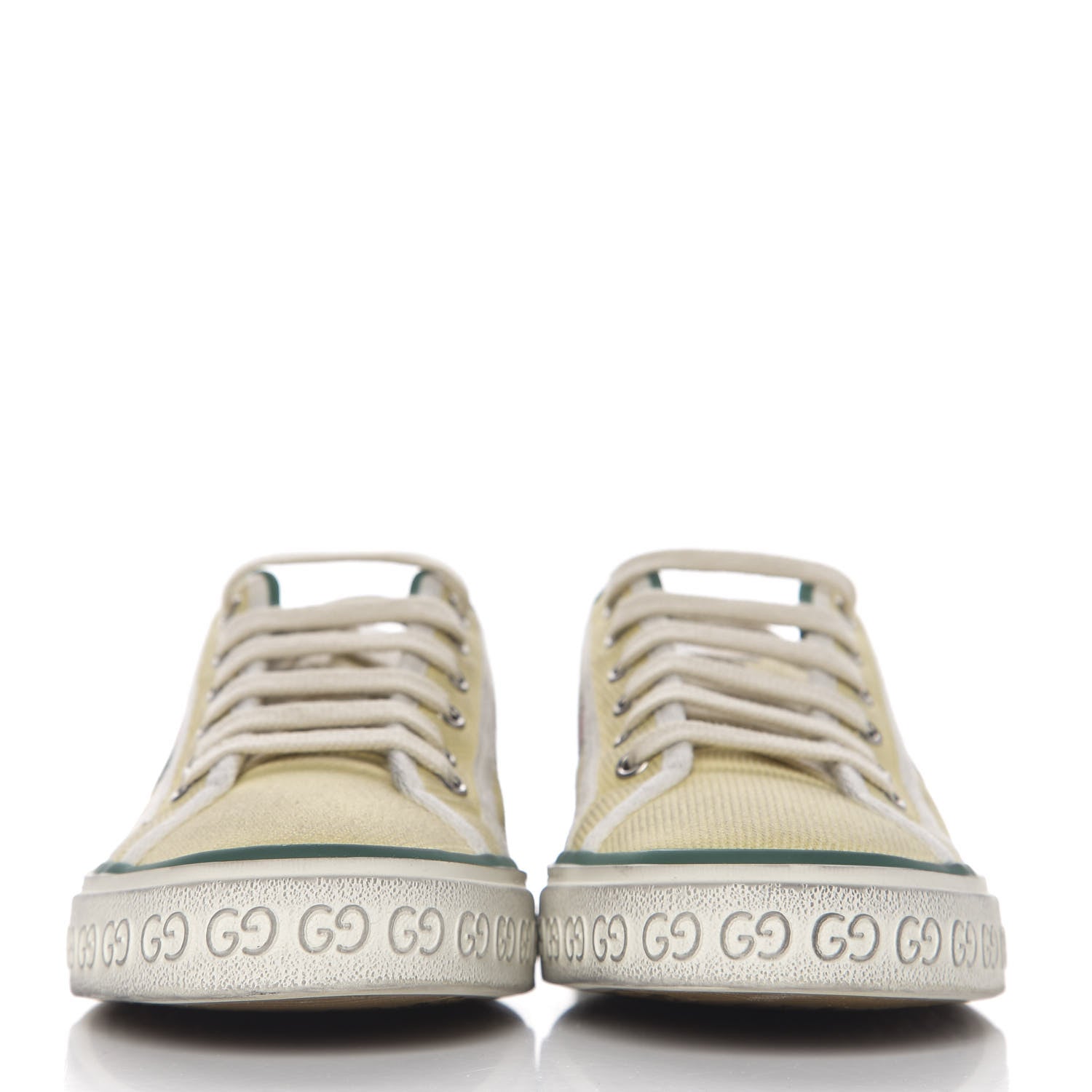 Gucci Canvas Web Womens 1977 Tennis Sneakers 40 Burro Mystic White 9 of 9