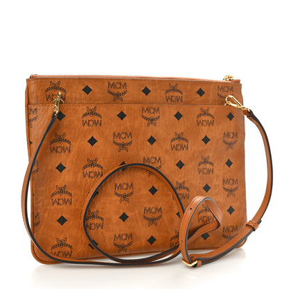 MCM Visetos Original Medium Pouch Cognac 3 of 10