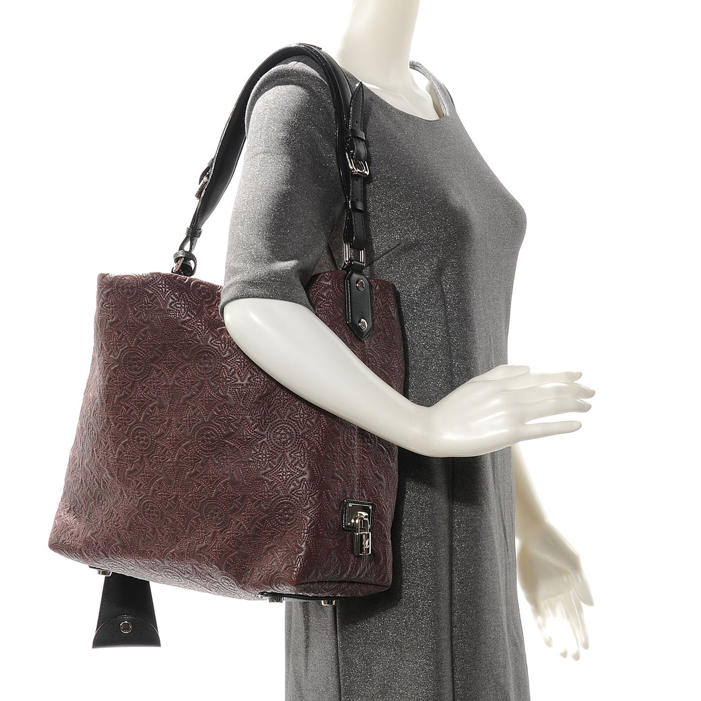 Monogram Lambskin Antheia Hobo PM Chocolat