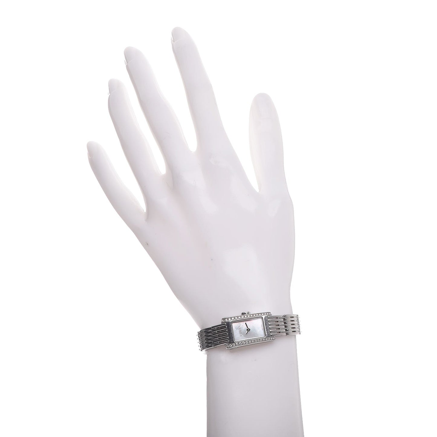 Stainless Steel Diamond Mother of Pearl 15mm 8600L Quartz Watch
