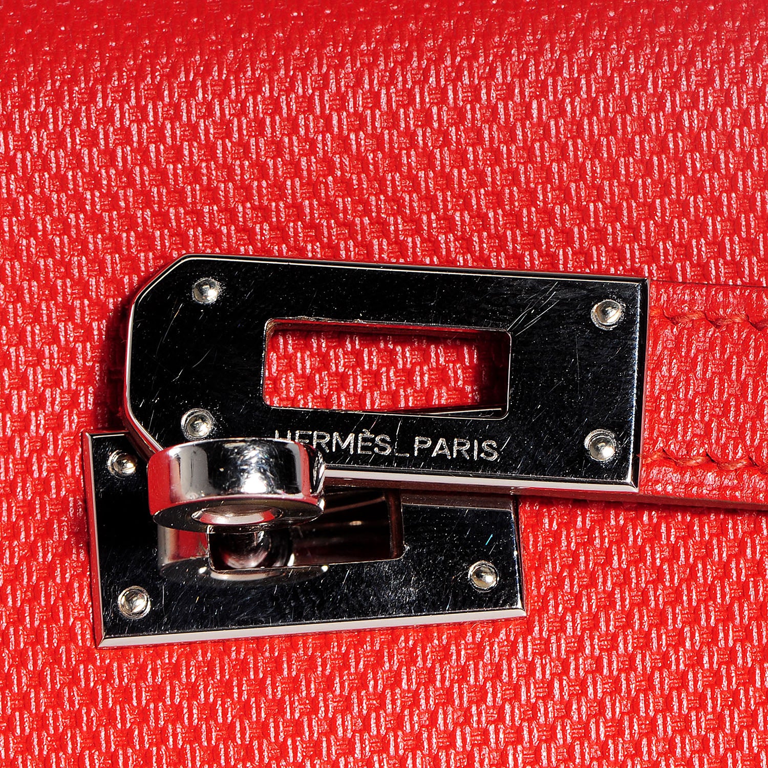 Hermes Grain d'H Kelly Longue Wallet Sanguine 6 of 9