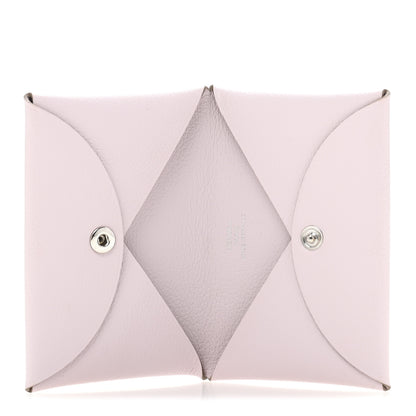 Hermes Evercolor Calvi Card Case Mauve Pale 5 of 8