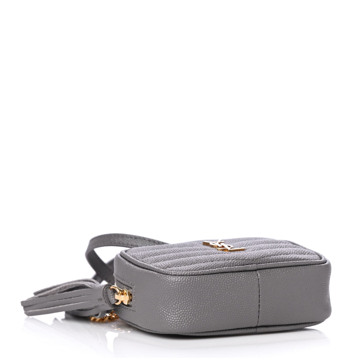 Saint Laurent Grain De Poudre Matelasse Monogram Baby Lou Camera Bag Fog 4 of 7