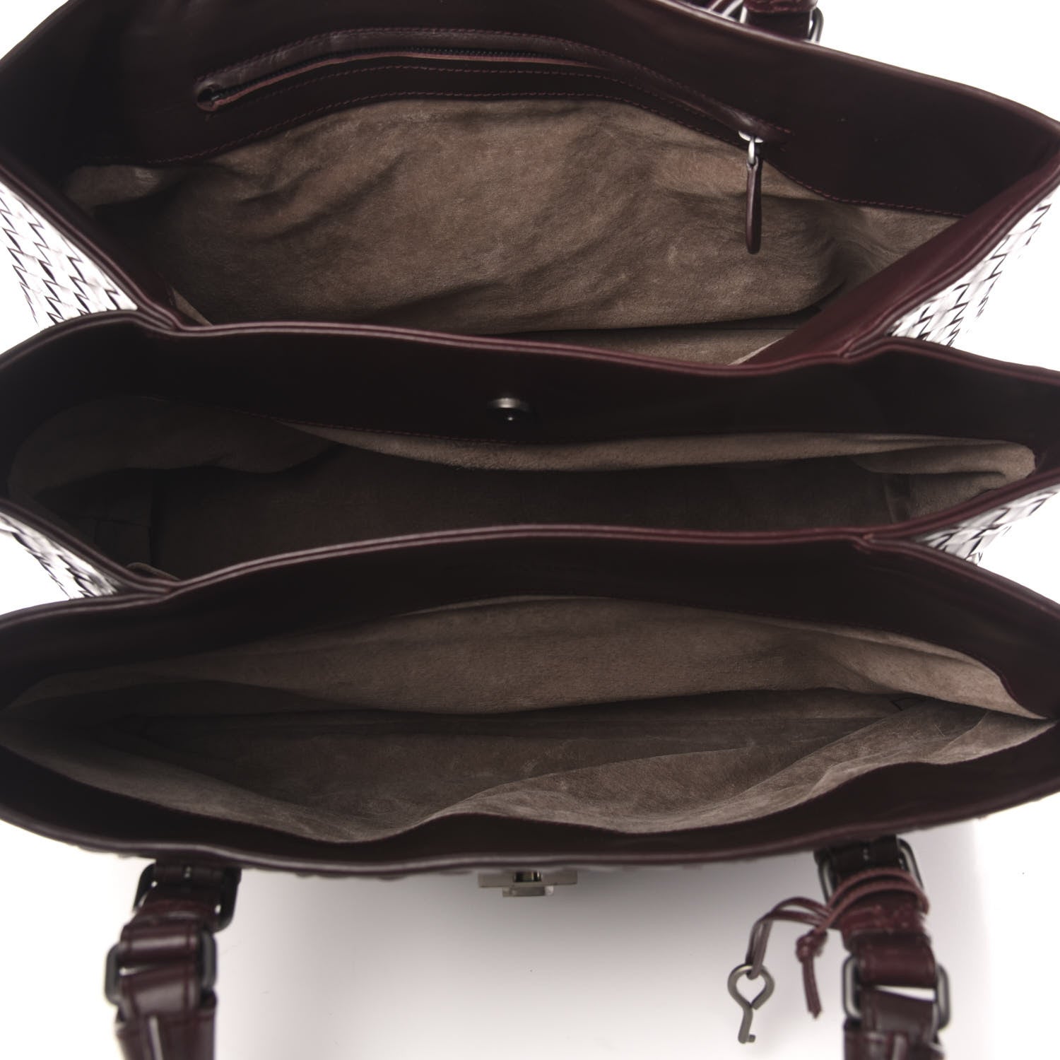 Bottega Veneta Nappa Intrecciato Medium Roma Tote Mahogany Brown 5 of 10