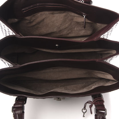 Bottega Veneta Nappa Intrecciato Medium Roma Tote Mahogany Brown 5 of 10